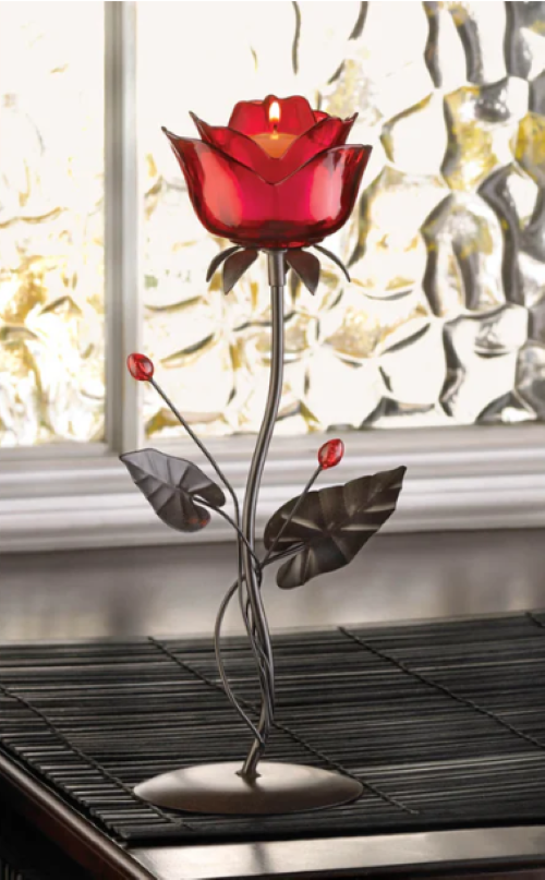 Romantic Rose Votive Holder