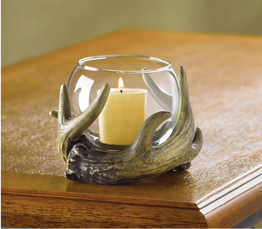 Rustic Antler Candle Holder