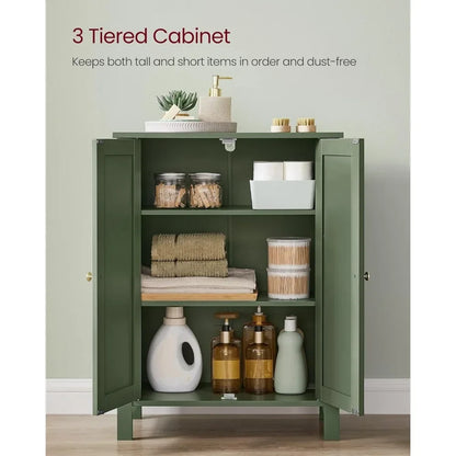 Adjustable 3-Tiered Freestanding Cabinet