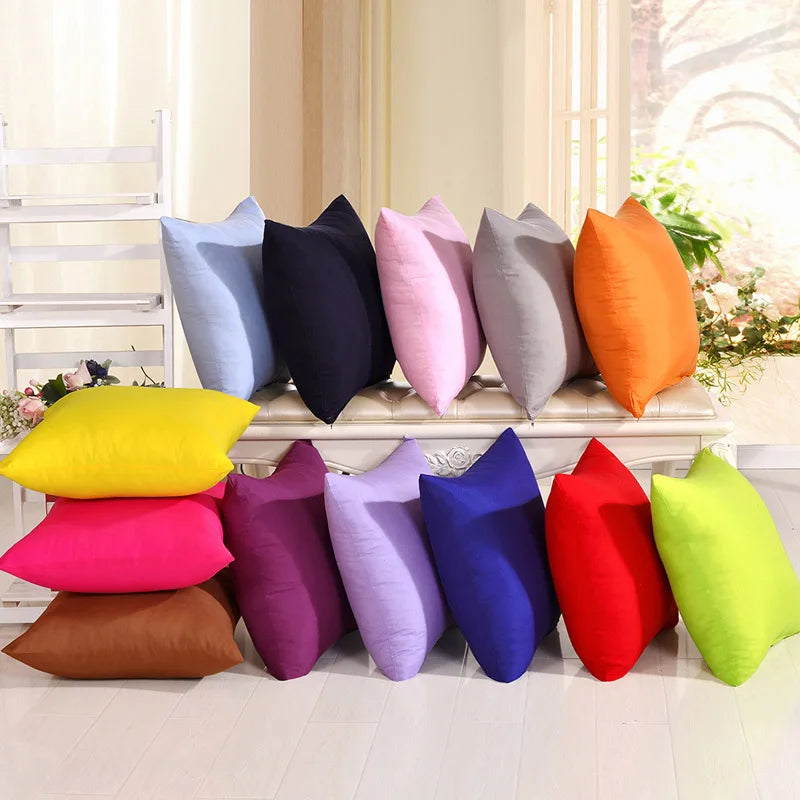 Candy Color Pillow Case Covers