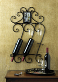 Scrollwork Wall Wine Rack
