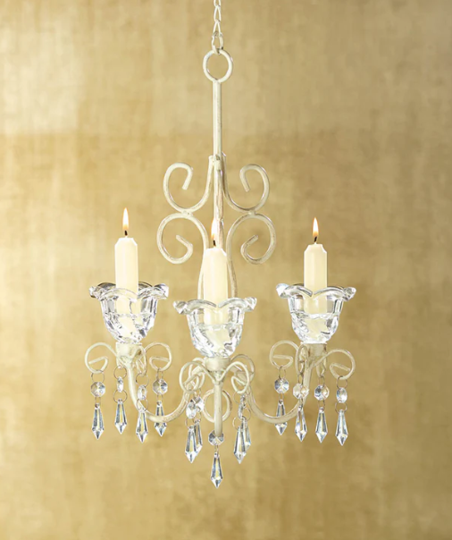 Shabby Elegance Scrollwork Chandelier