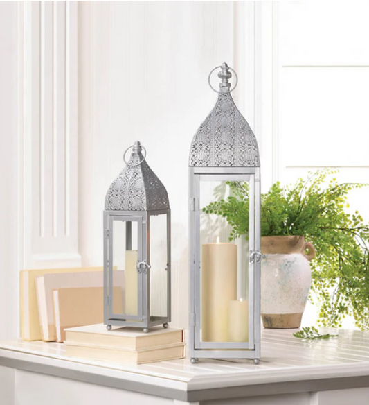 Silver Moroccan Style Lanterns