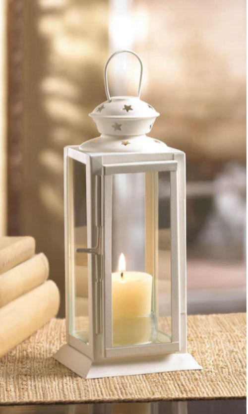 Starlight White Candle Lantern