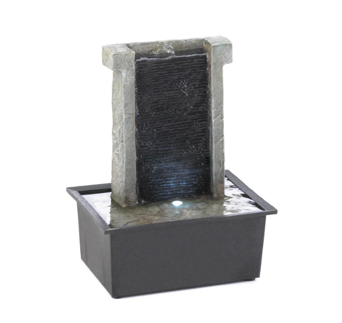 Stone Wall Tabletop Fountain