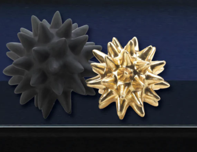Storico Black and Gold Spike Sculptures