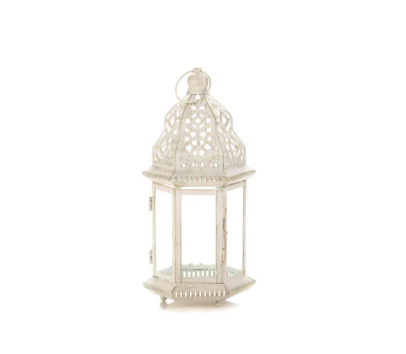 Sublime Distressed White Lanterns