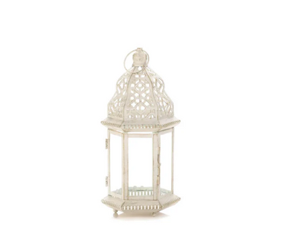 Sublime Distressed White Lanterns