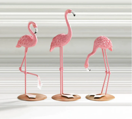 Tabletop Flamingo Trio