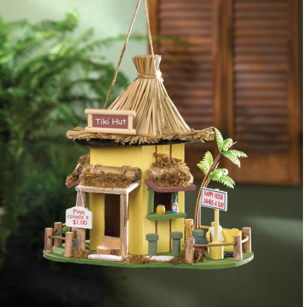 Tiki Hut Birdhouse