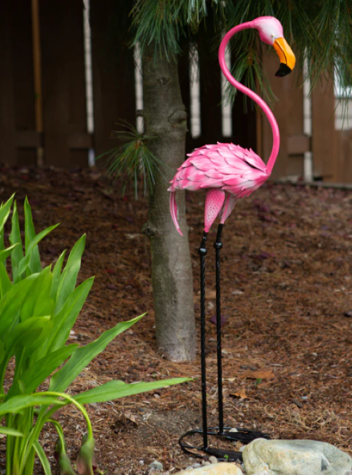 Tropical Tango Flamingo Statue