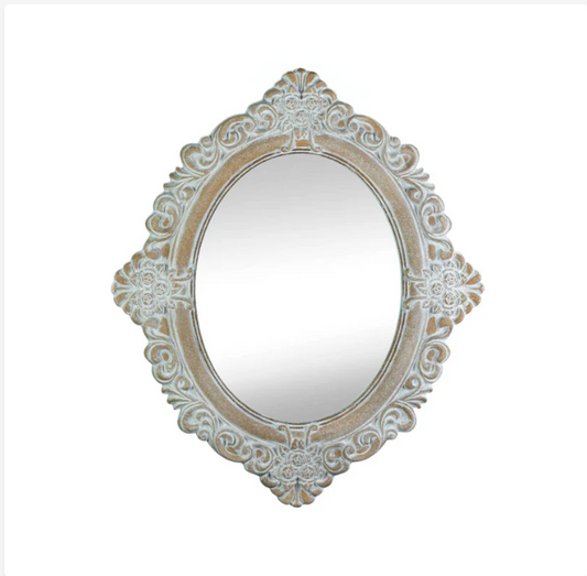 Vintage Amelia Taupe Wall Mirror