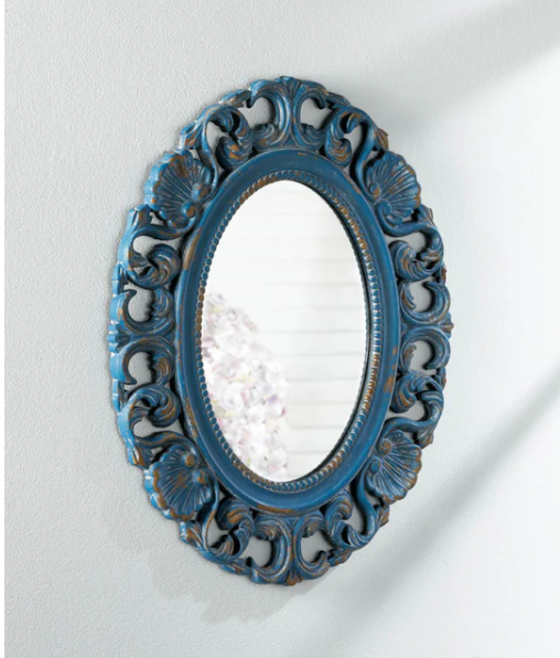 Vintage Belle Blue Mirror