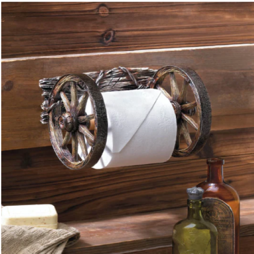 Wagon Wheel Toilet Paper Holder