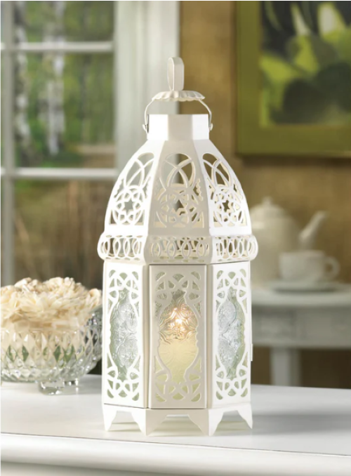 White Lattice Lantern