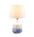White and Blue Splash Table Lamp