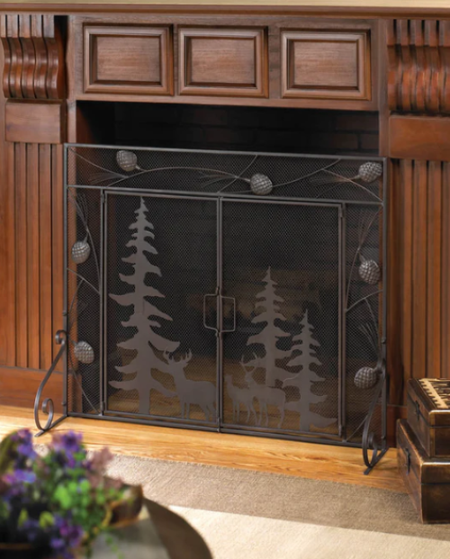 Woodland Forest Fireplace Screen