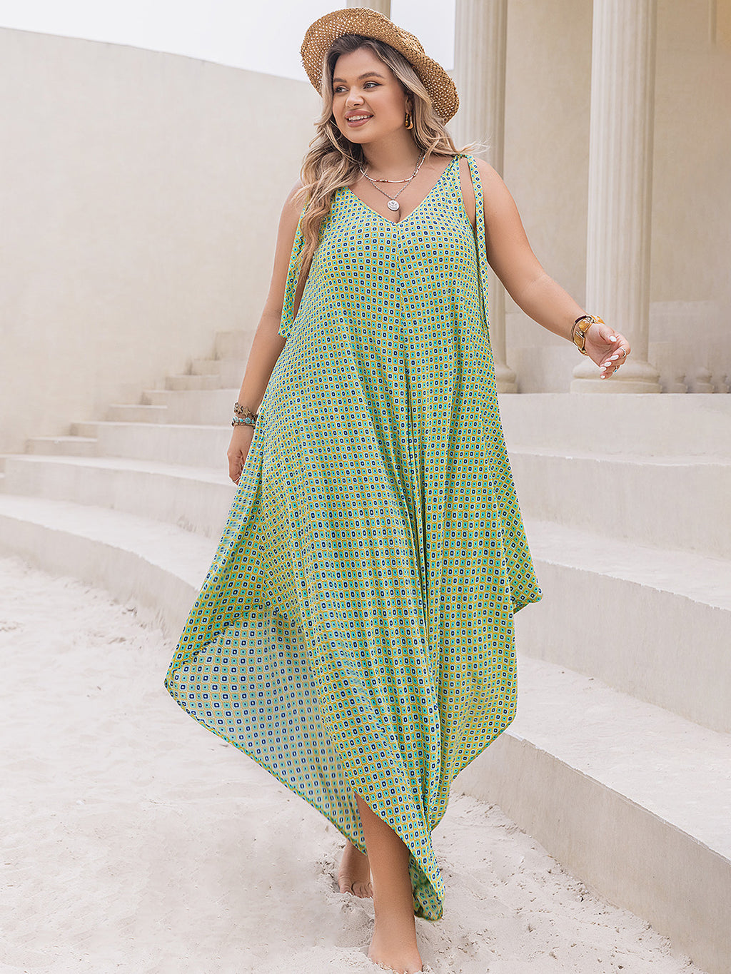Green Plus-Size Jumpsuit