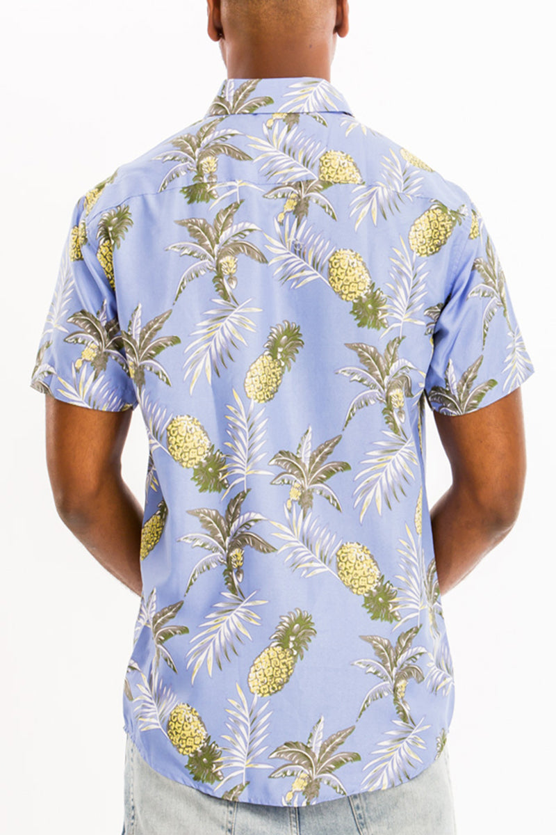 Hawaiian Print 1 - Short Sleeve Shirt