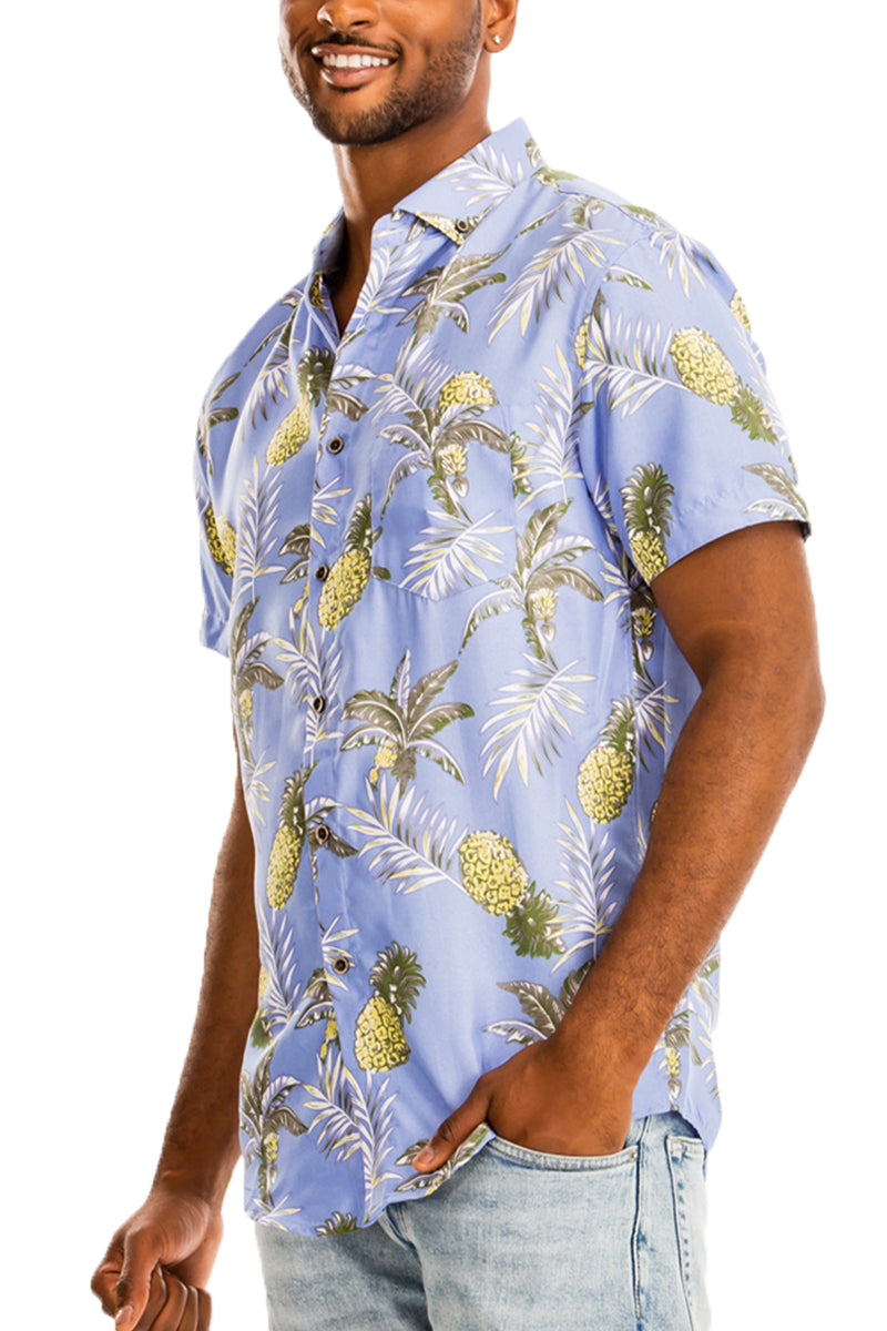 Hawaiian Print 1 - Short Sleeve Shirt