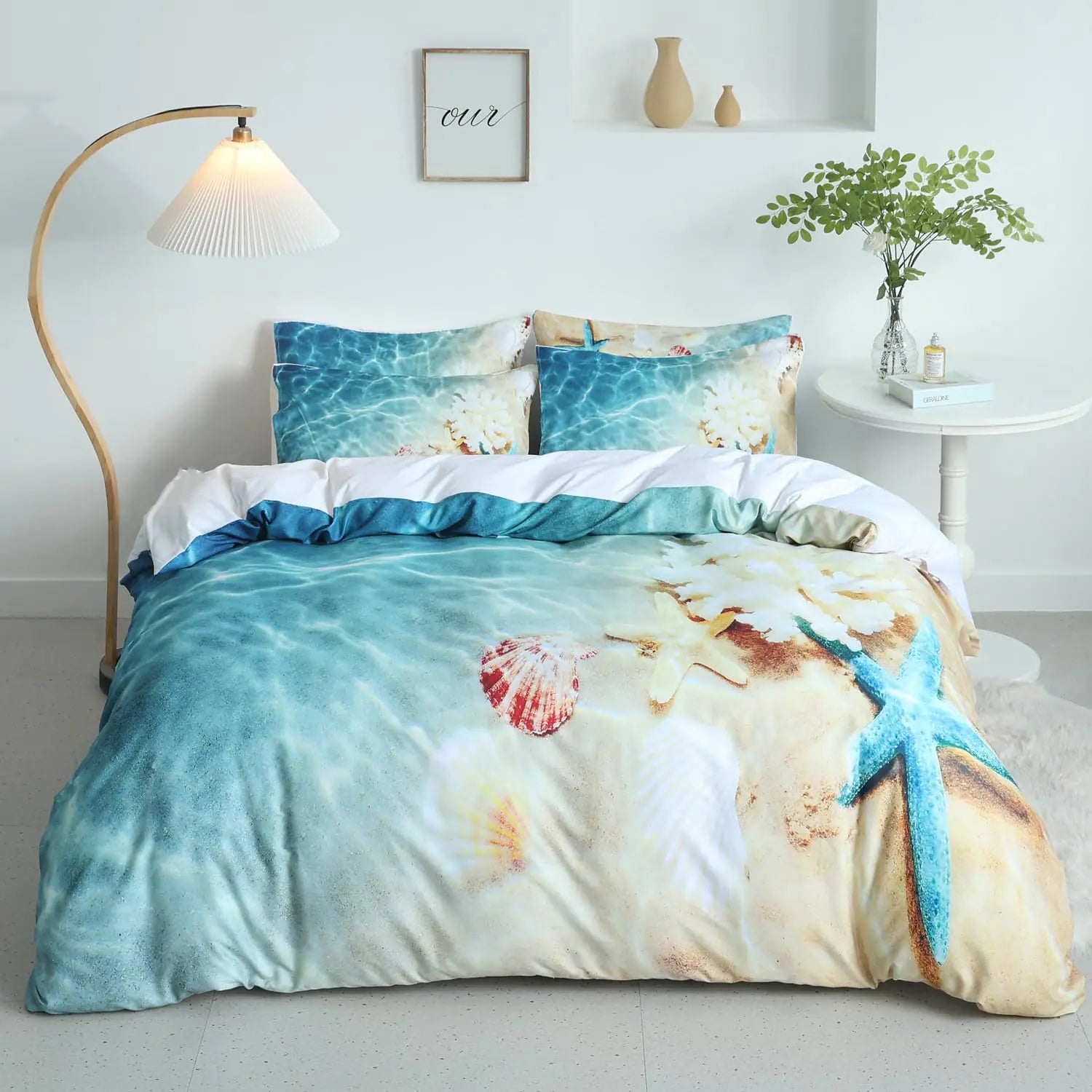 Beach Duvet Cover Set - Queen